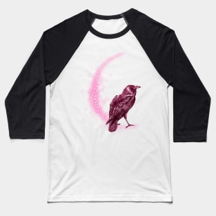 Pink Raven -  Spirit Animal moon magic Baseball T-Shirt